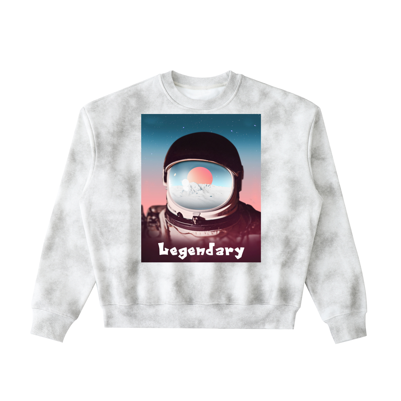 Dirty Washed Boxy Fleeced Sweatshirt