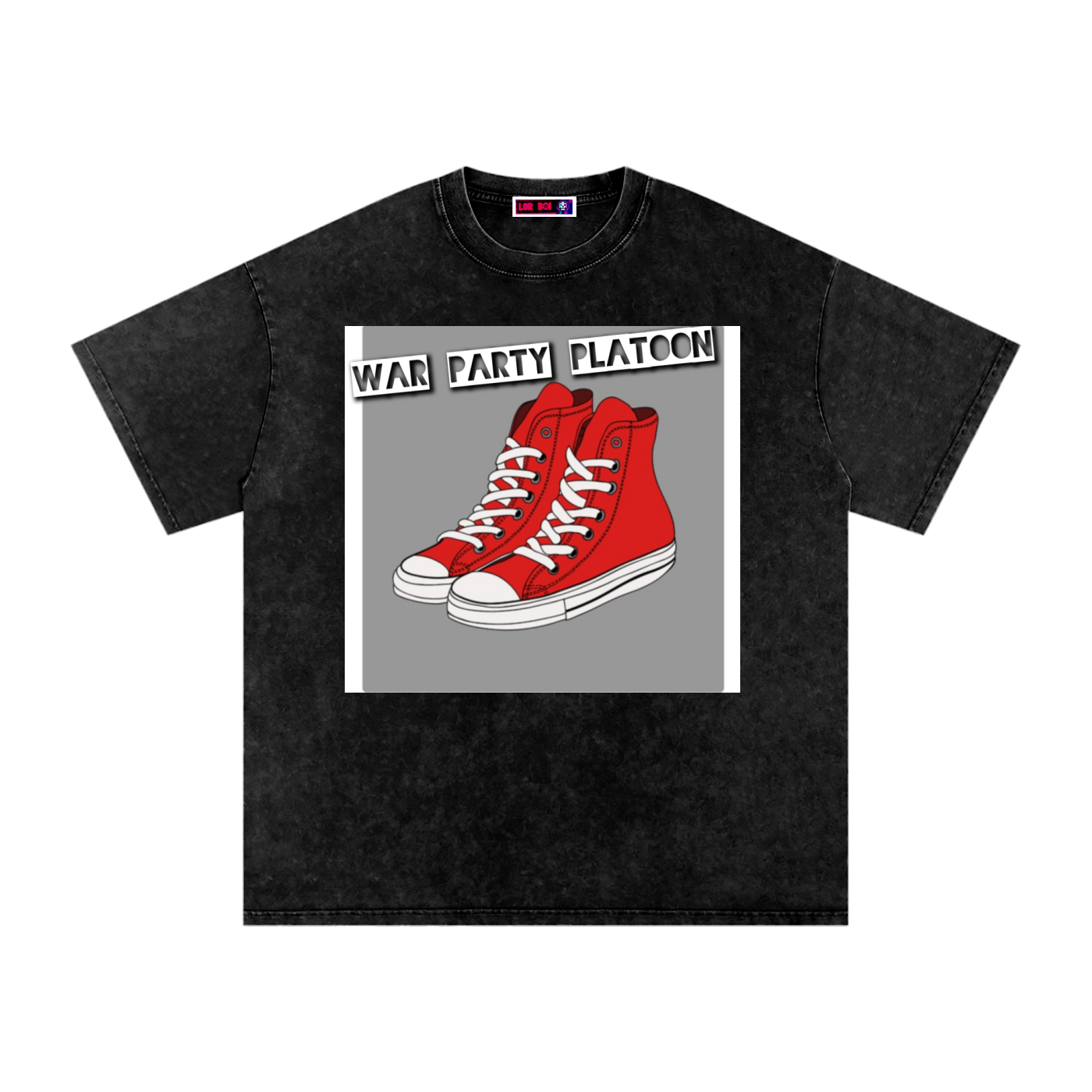 Snow Washed Oversized Cotton T-Shirt