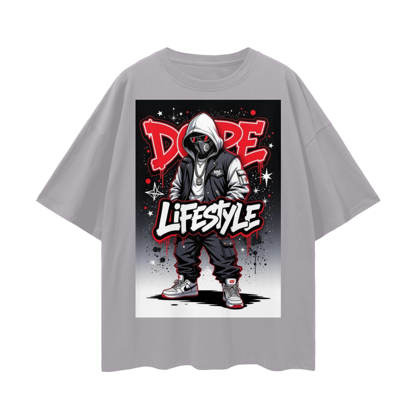 Streetwear Loose Drop Shoulder T-Shirt